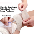 Naltars Cotton Elastic Bandage | Ace Wrap with Velcro Hook and Loop Closure | Reusable Compression Bandage